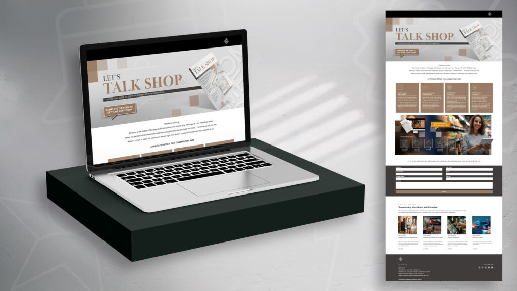 landing page
