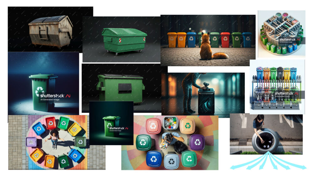 separation of waste moodboard